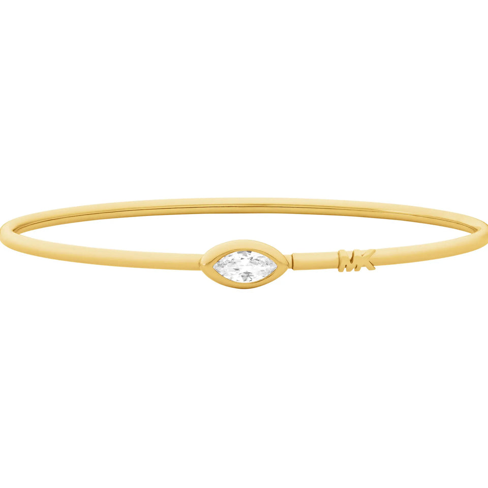 Michael Kors Ladies Brilliance Gold Toned Station Bangle