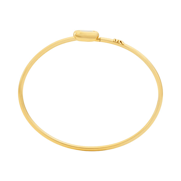 Michael Kors Ladies Brilliance Gold Toned Station Bangle