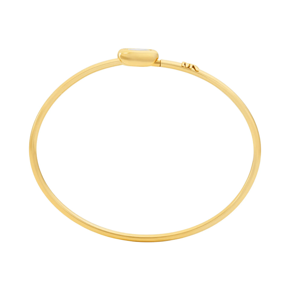 Michael Kors Ladies Brilliance Gold Toned Station Bangle