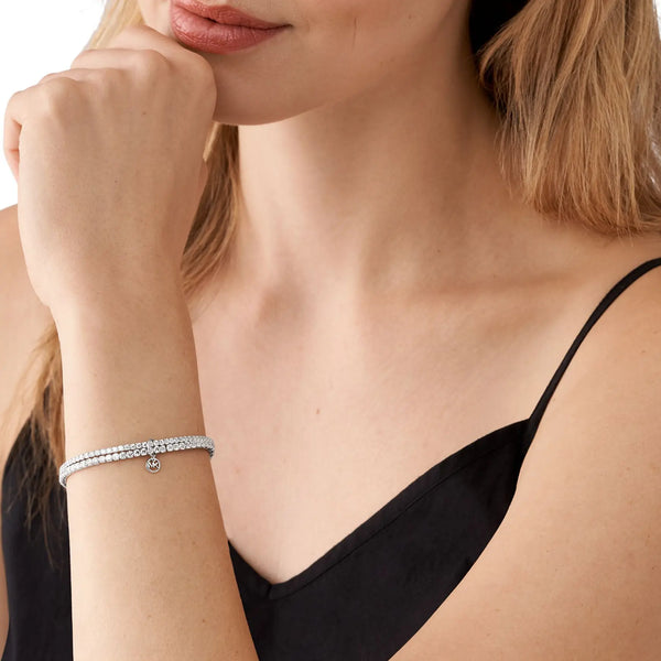 Michael Kors Ladies Premium Stone Set Double Wrap Bracelet