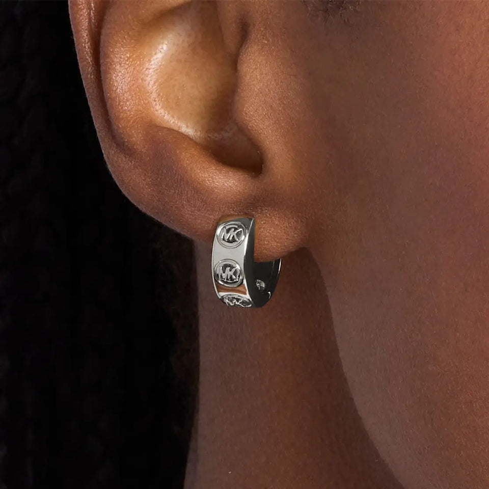 Michael Kors Ladies Kors MK Huggie Hoop Earrings