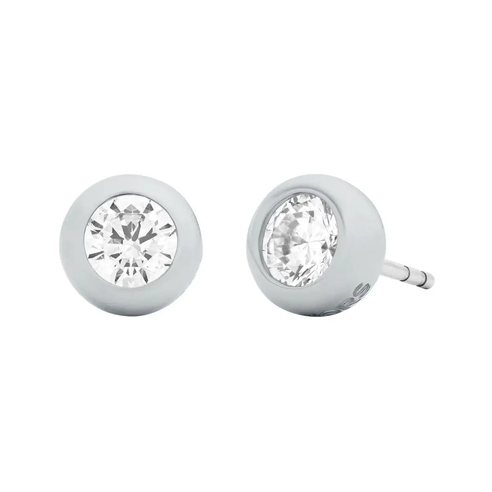 Michael Kors Ladies Brilliance Round Stone Set Stud Earrings