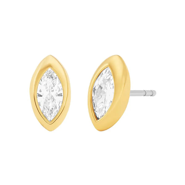 Michael Kors Ladies Brilliance Marquise Stone Set Stud Earrings