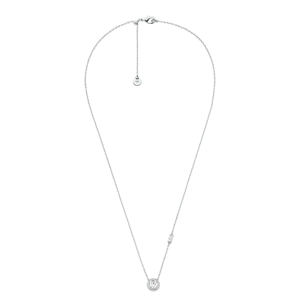 Michael Kors Ladies Brilliance Round Stone Set Necklace