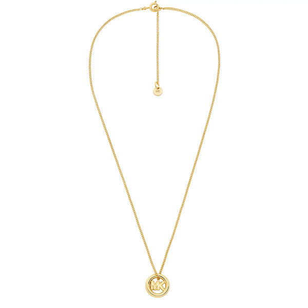 Michael Kors Ladies Premium Gold Tone MK Necklace