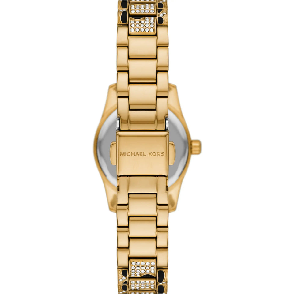 Michael Kors Ladies Lexington Animal Print Stone Set Bracelet Watch