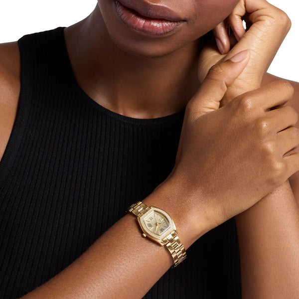 Michael Kors Ladies Chelsea Gold PVD Bracelet Watch