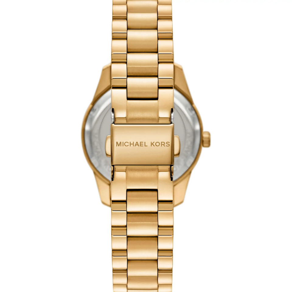 Michael Kors Ladies Lexington Gold Dial Bracelet Watch