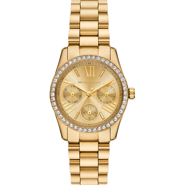 Michael Kors Ladies Lexington Gold Dial Bracelet Watch