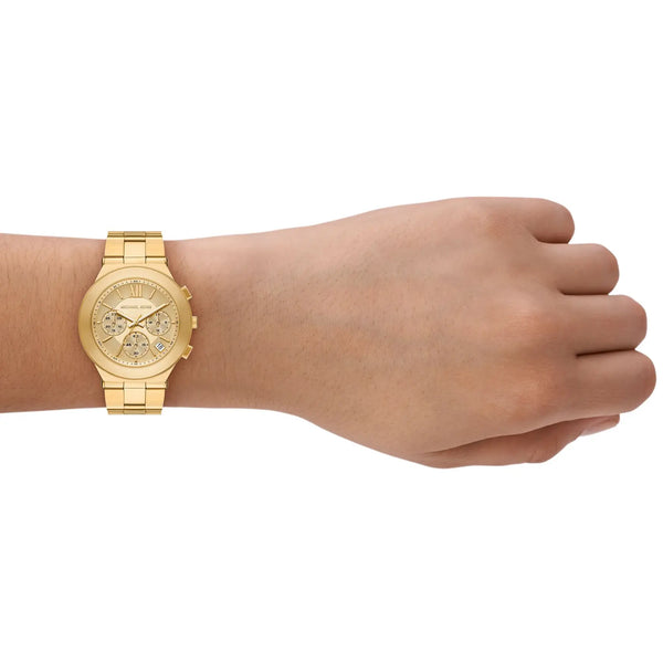 Michael Kors Ladies Billie 37mm Gold Dial Chronograph Watch