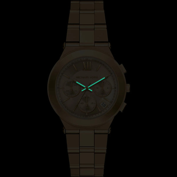 Michael Kors Ladies Billie 37mm Gold Dial Chronograph Watch
