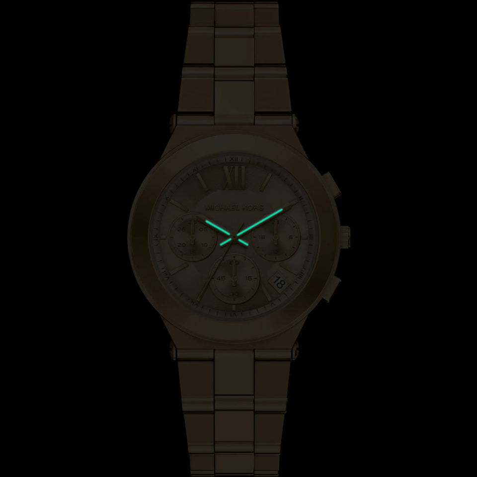 Michael Kors Ladies Billie 37mm Gold Dial Chronograph Watch