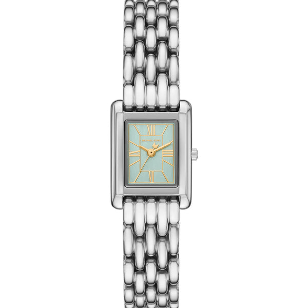 Michael Kors Ladies Essex Green Dial Bracelet Watch