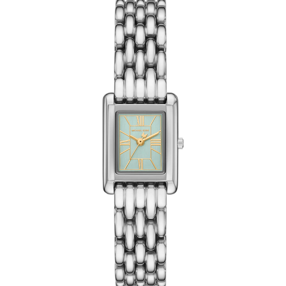 Michael Kors Ladies Essex Green Dial Bracelet Watch