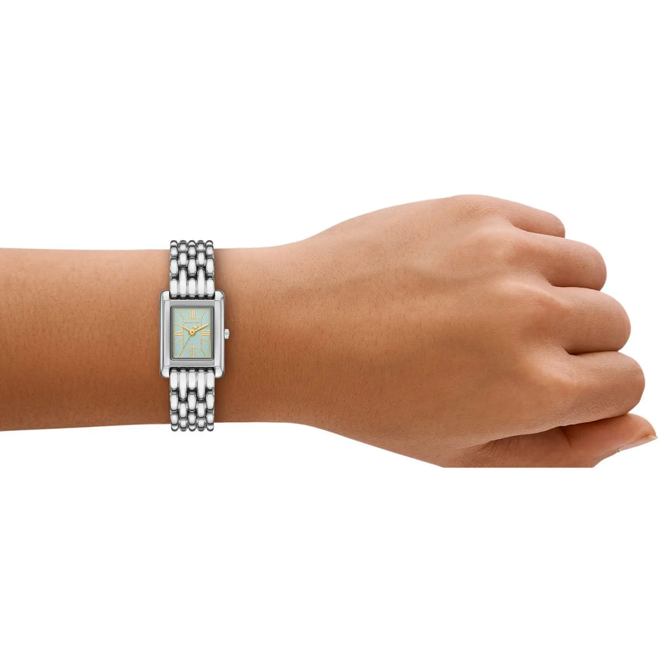 Michael Kors Ladies Essex Green Dial Bracelet Watch