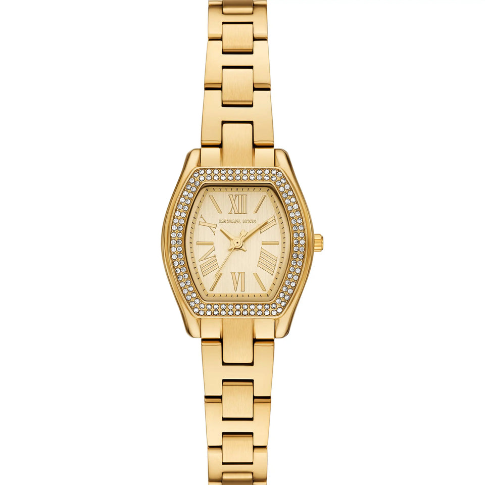 Michael Kors Ladies Chelsea Gold PVD Bracelet Watch