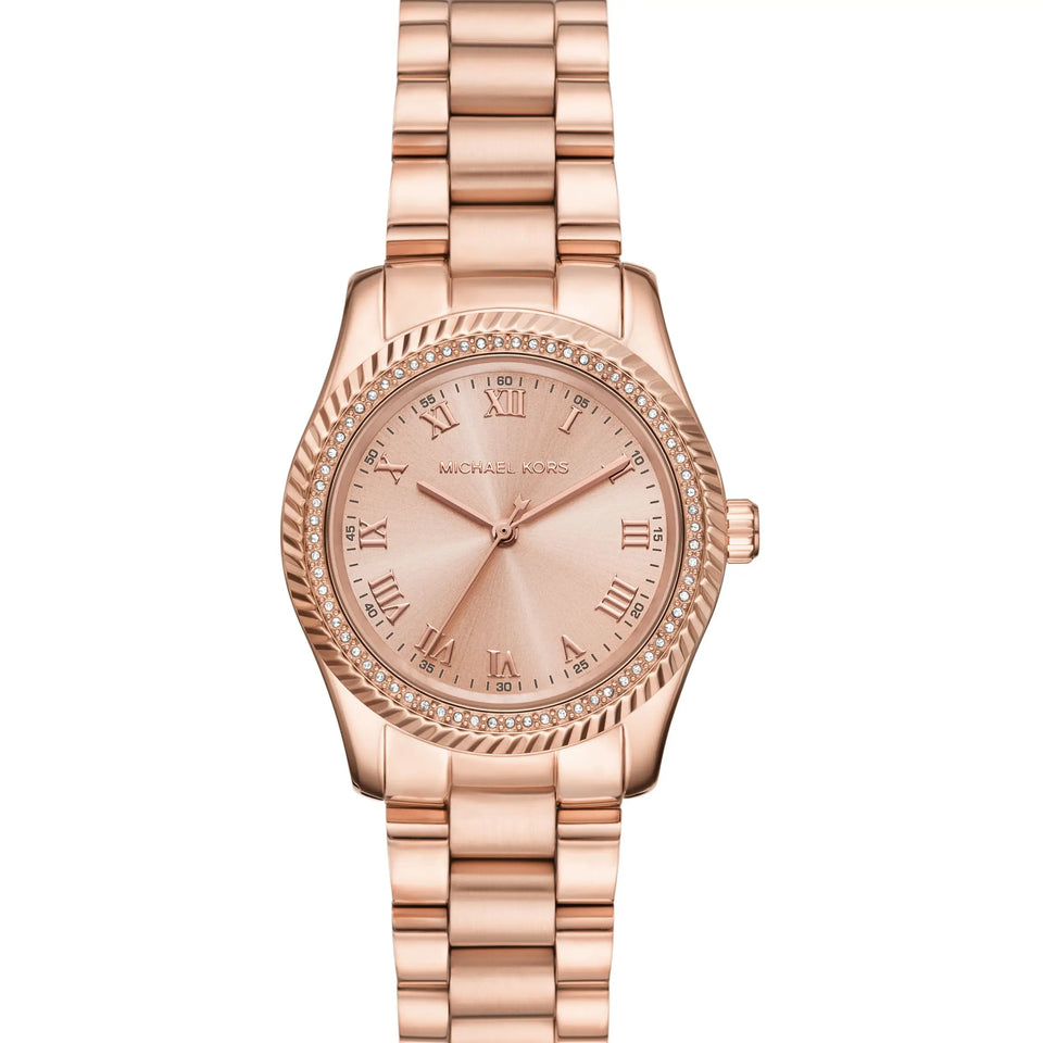 Michael Kors Ladies Lexington Rose Gold Bracelet Watch