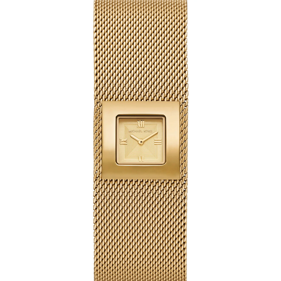Michael Kors Ladies Darrington Gold Tone Mesh Bracelet Watch