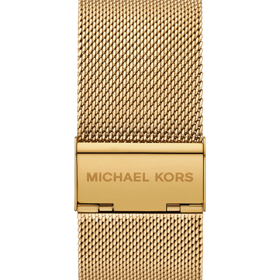 Michael Kors Ladies Darrington Gold Tone Mesh Bracelet Watch