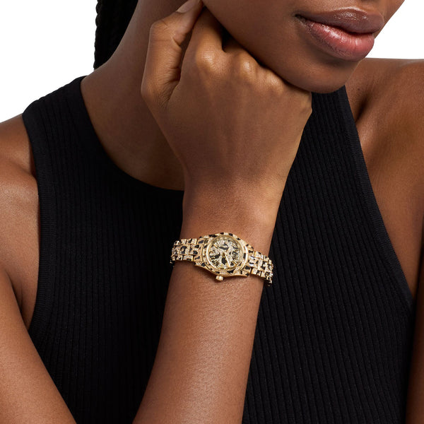 Michael Kors Ladies Lexington Animal Print Stone Set Bracelet Watch