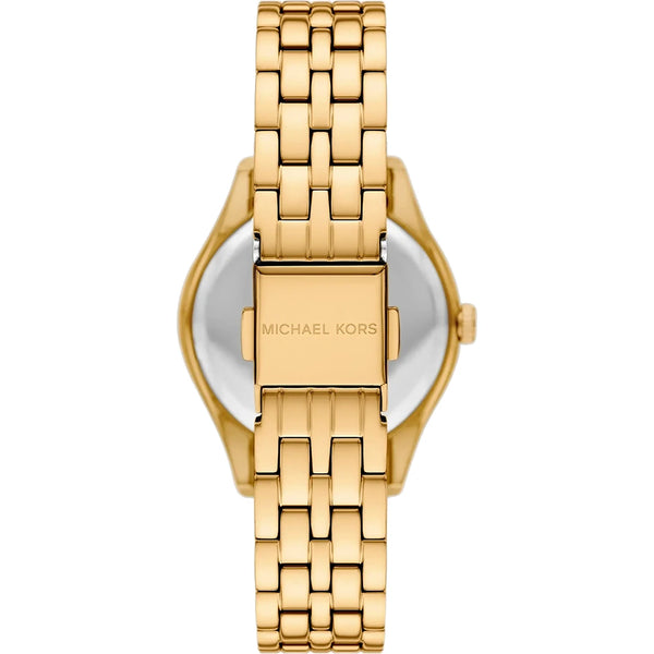 Michael Kors Ladies Harlowe Gold PVD Plated Bracelet Watch