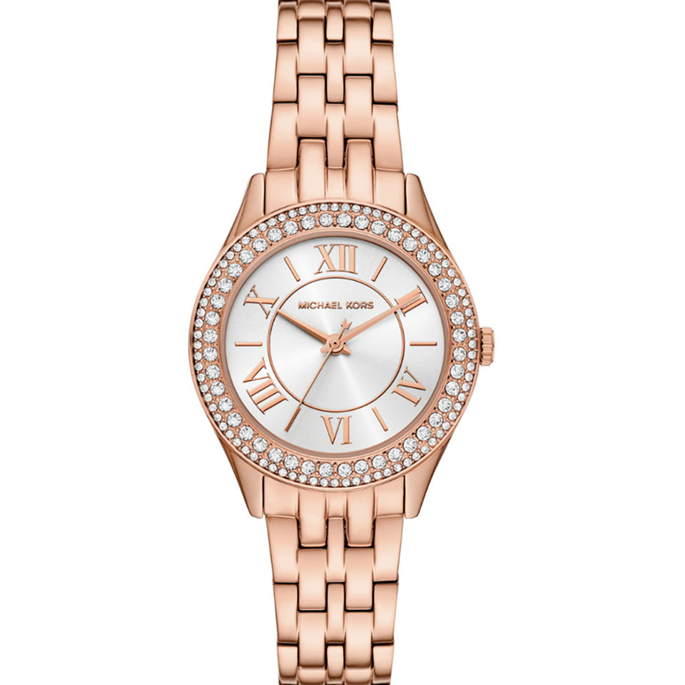 Michael Kors Ladies Harlowe Rose PVD Plated Bracelet Watch