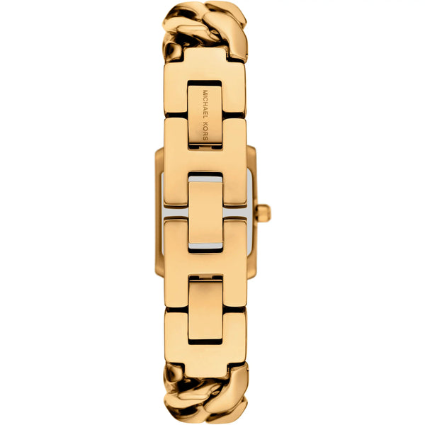 Michael Kors Ladies Georgie Gold Toned Watch & Bracelet Gift Set