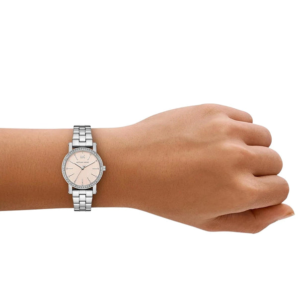 Michael Kors Ladies Corey 28mm Pink Dial Bracelet Watch