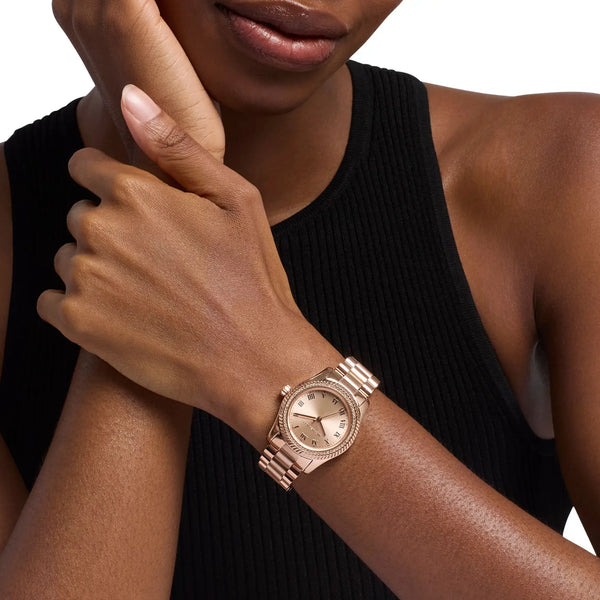 Michael Kors Ladies Lexington Rose Gold Bracelet Watch