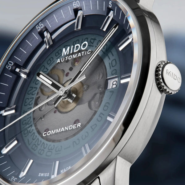 MIDO Men's Commander Gradient 40mm Blue Dial Automatic Watch