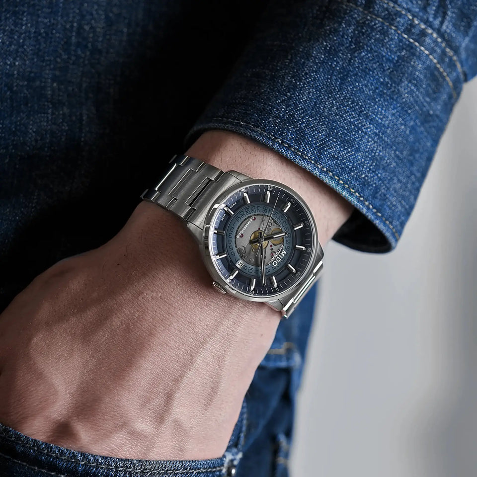 MIDO Men's Commander Gradient 40mm Blue Dial Automatic Watch