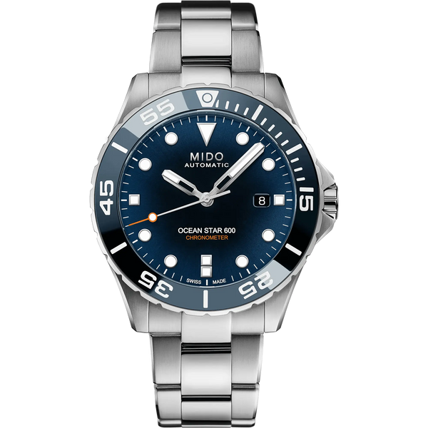MIDO Men's Ocean Star 600 44mm Chronometer Blue Dial Automatic Watch