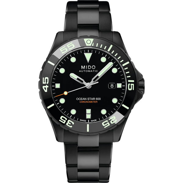 MIDO Men's Special Edition Ocean Star 600 Chronometer 44mm Black Watch