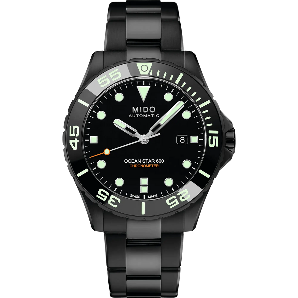 MIDO Men's Special Edition Ocean Star 600 Chronometer 44mm Black Watch