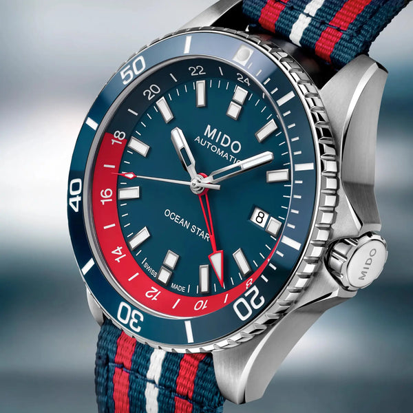 MIDO Men's Ocean Star GMT Blue Dial 44mm Automatic Special Edition Watch