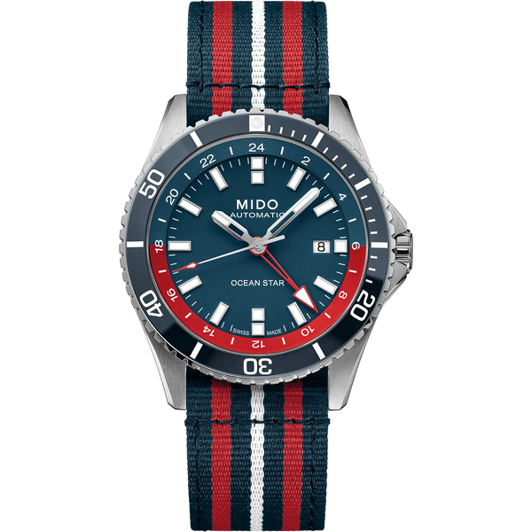 MIDO Men's Ocean Star GMT Blue Dial 44mm Automatic Special Edition Watch