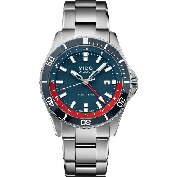 MIDO Men's Ocean Star GMT Blue Dial 44mm Automatic Special Edition Watch