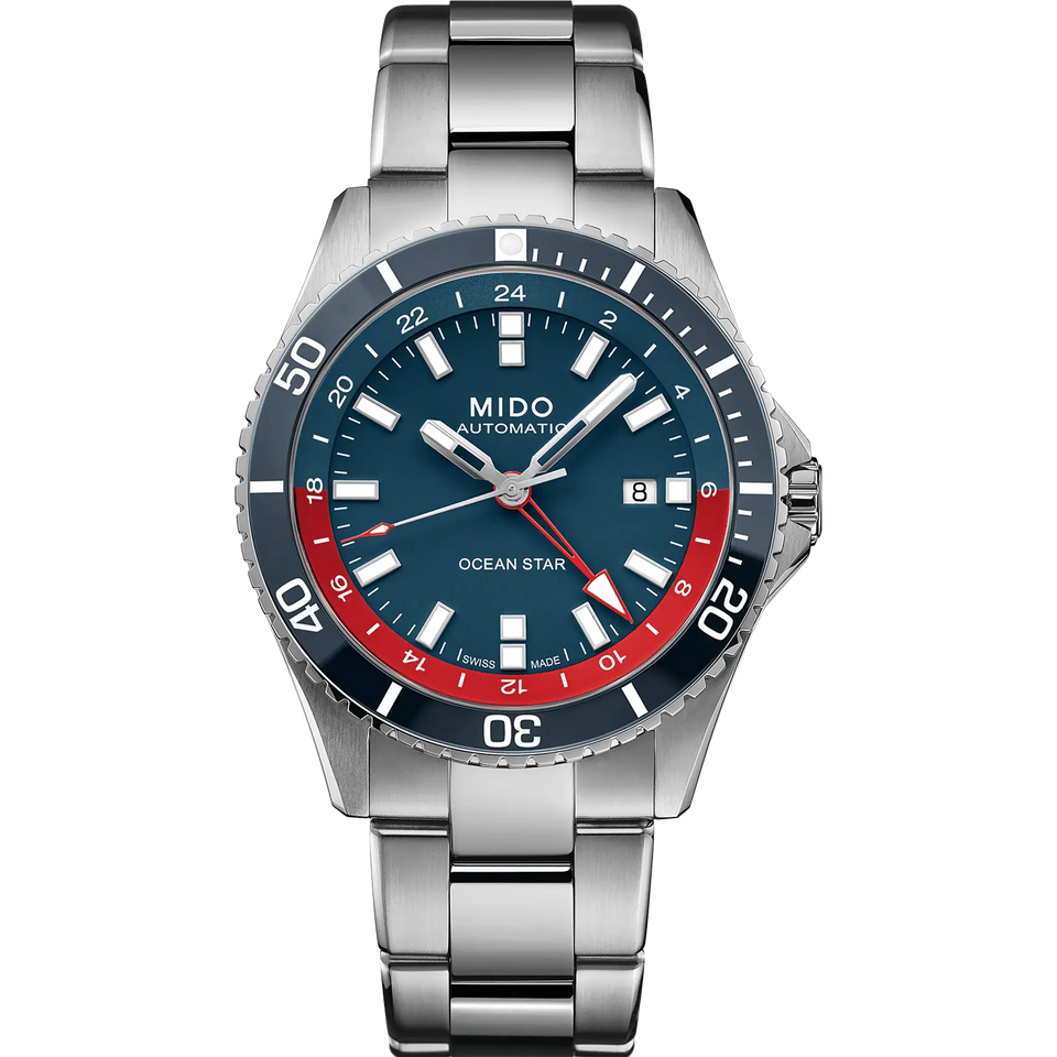 MIDO Men's Ocean Star GMT Blue Dial 44mm Automatic Special Edition Watch