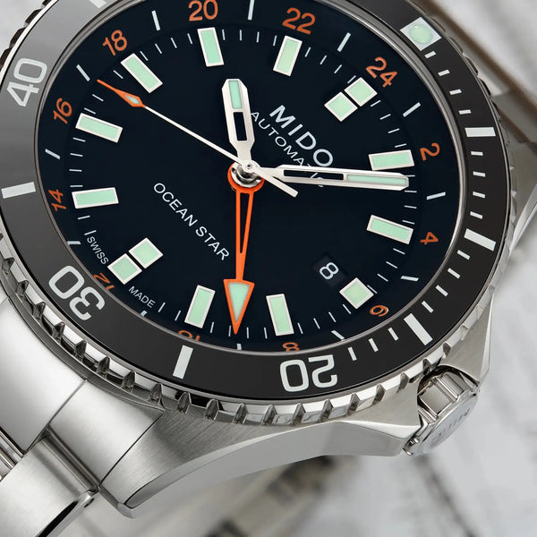 MIDO Men's Ocean Star GMT 44mm Automatic Black Watch
