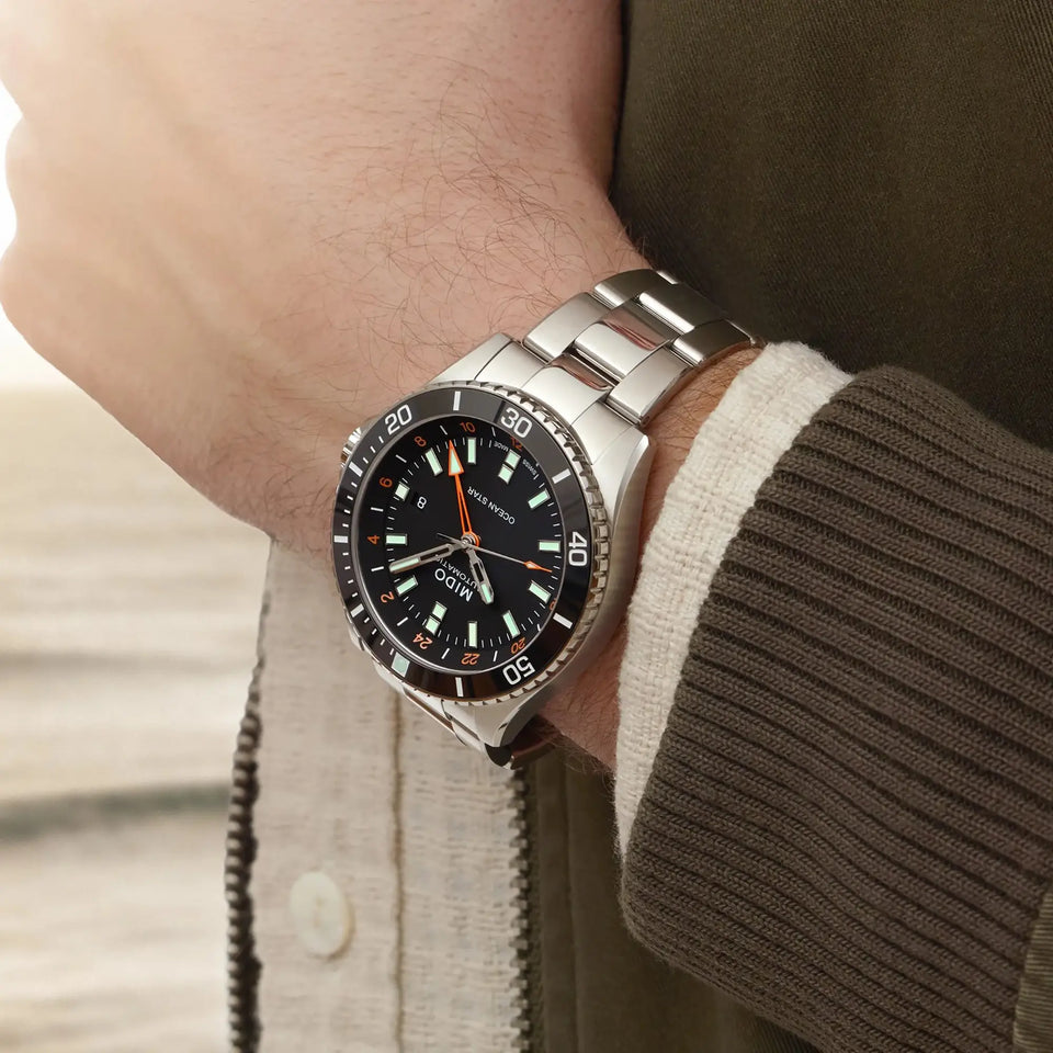 MIDO Men's Ocean Star GMT 44mm Automatic Black Watch