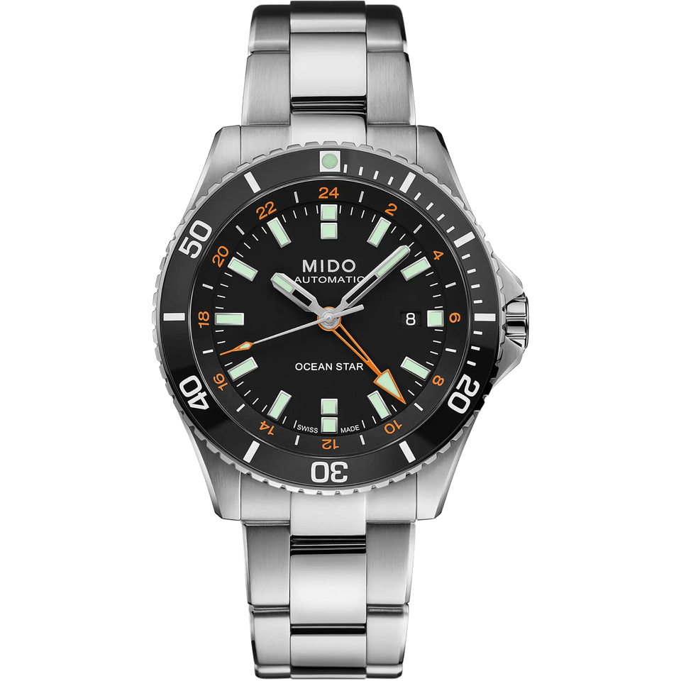 MIDO Men's Ocean Star GMT 44mm Automatic Black Watch