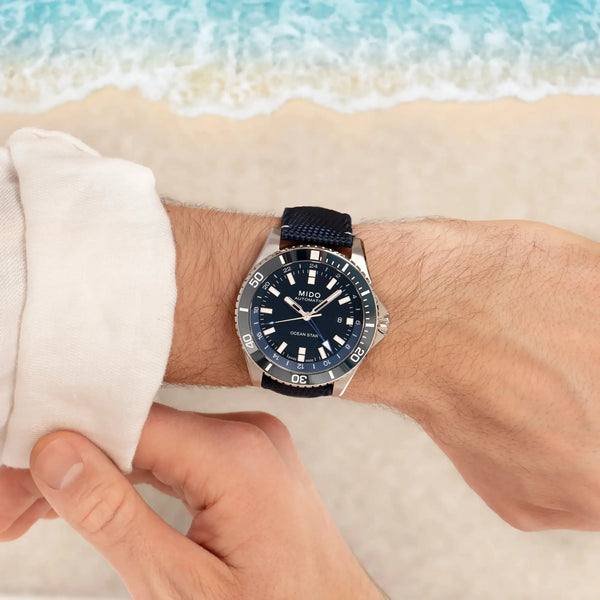 MIDO Men's Ocean Star GMT 44mm Automatic Blue Watch