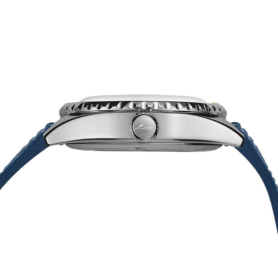 MIDO Men's Ocean Start Decompression Worldtimer 40mm Blue Watch