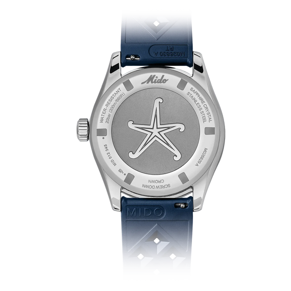 MIDO Men's Ocean Start Decompression Worldtimer 40mm Blue Watch