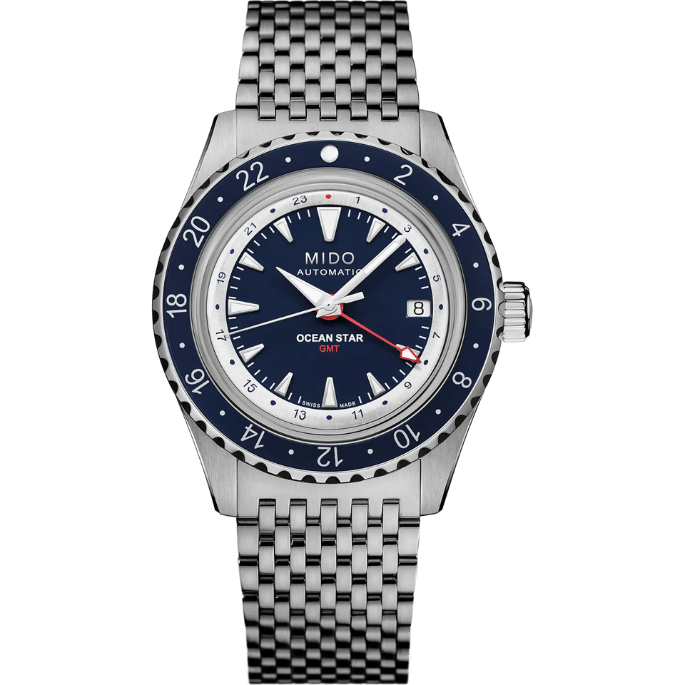 MIDO Men's Ocean Star GMT Dark Blue 41mm Automatic Watch