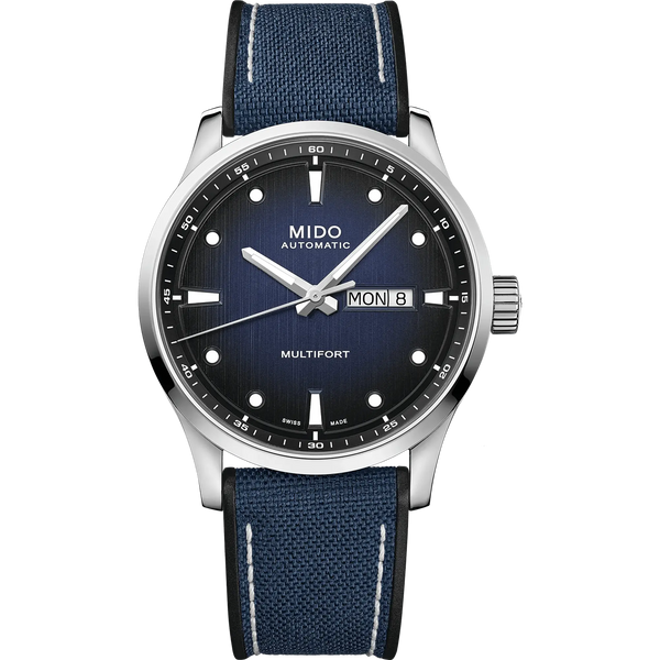 MIDO Mens Multifort M Blue Automatic 42mm Watch