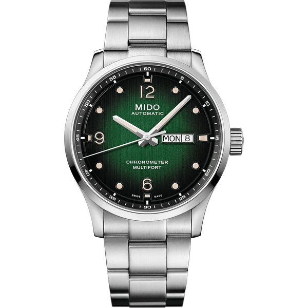 MIDO Men's Multifort M Chronometer 42mm Green Dial Watch