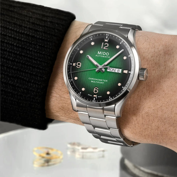 MIDO Men's Multifort M Chronometer 42mm Green Dial Watch