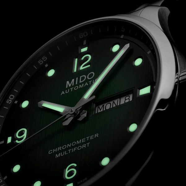 MIDO Men's Multifort M Chronometer 42mm Green Dial Watch