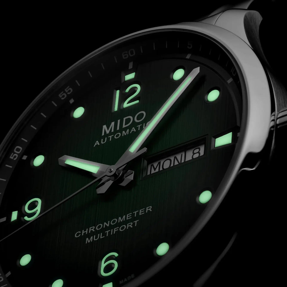 MIDO Men's Multifort M Chronometer 42mm Green Dial Watch